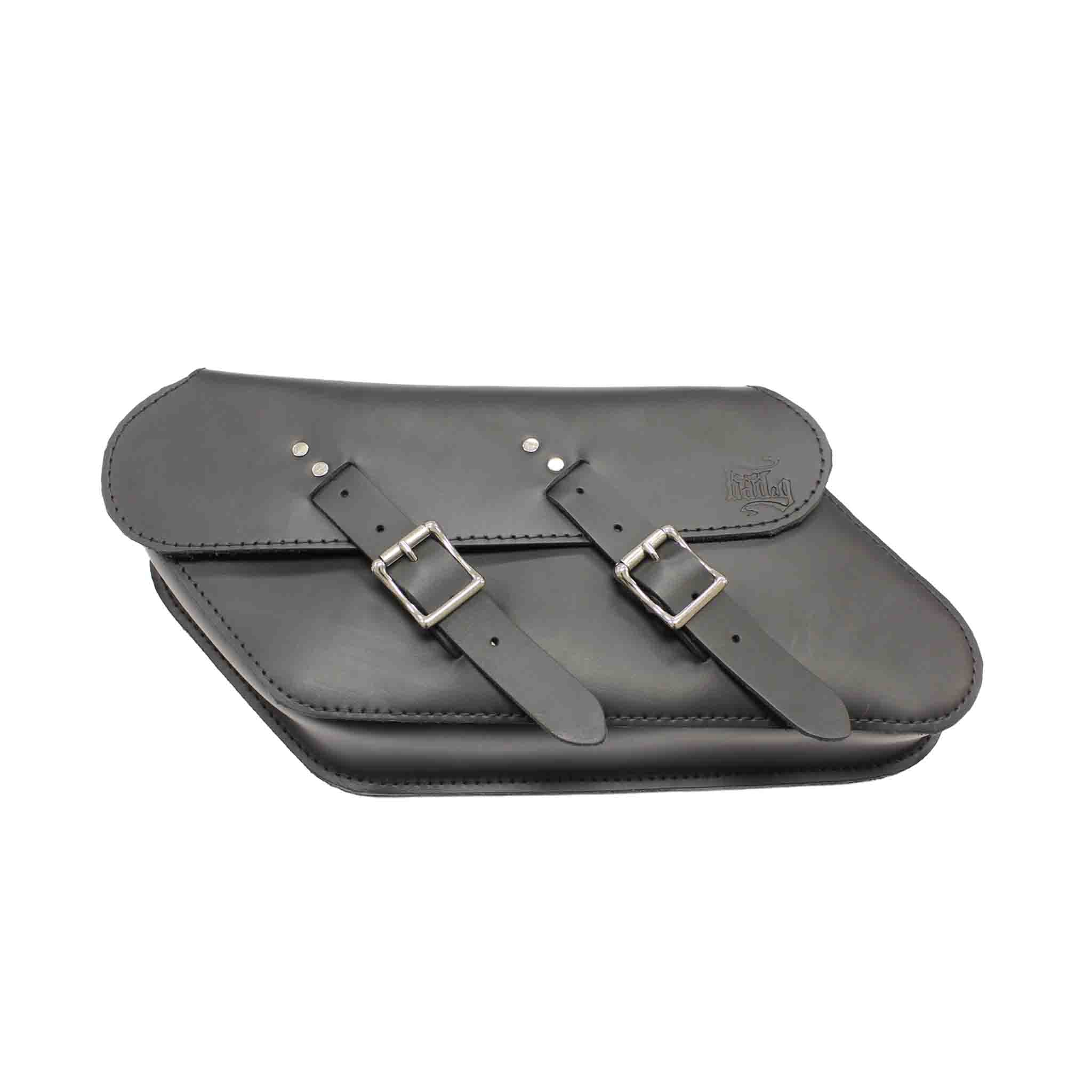 Upgrade your Harley-Davidson® Softail with the SHL05 Left Side Fender Strut Solo Bag. Hand crafted in USA with premium leather and top quality hardware. Designed to fit all Harley-Davidson® Softail models and years. Durable and stylish, it features easy installation and it's the perfect fit for your motorcycle.